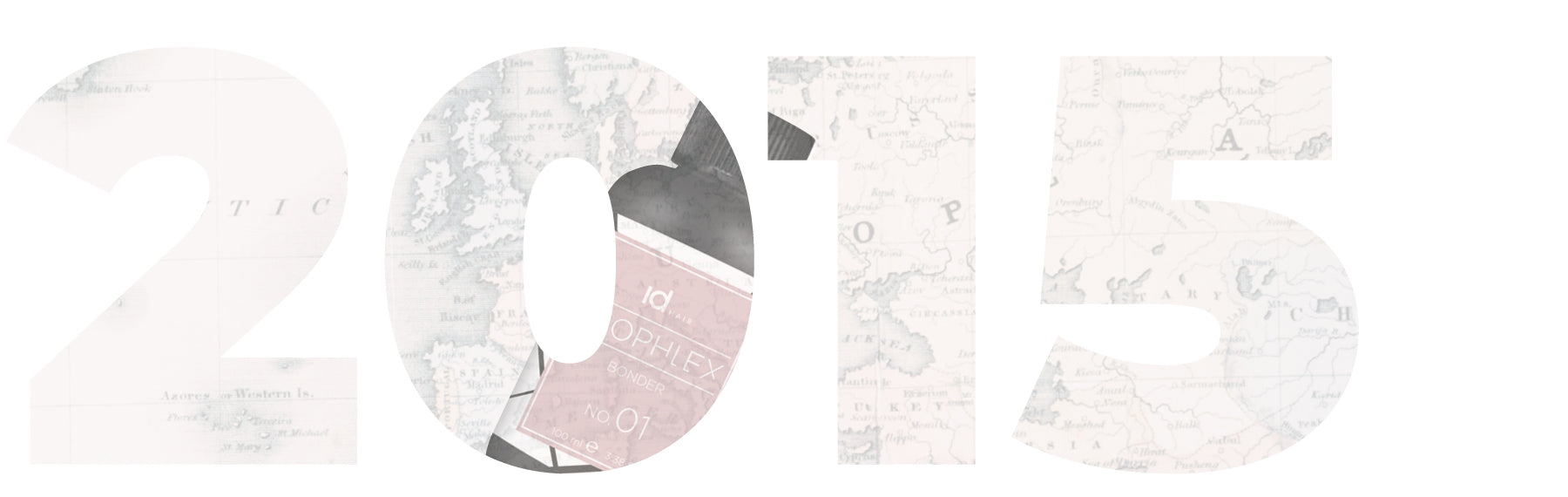 Grafisk årstal med motiv der beskriver begivenhederne for året: 2015