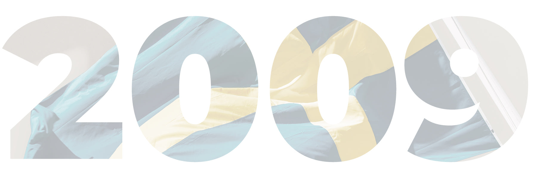 Grafisk årstal med motiv der beskriver begivenhederne for året: 2009