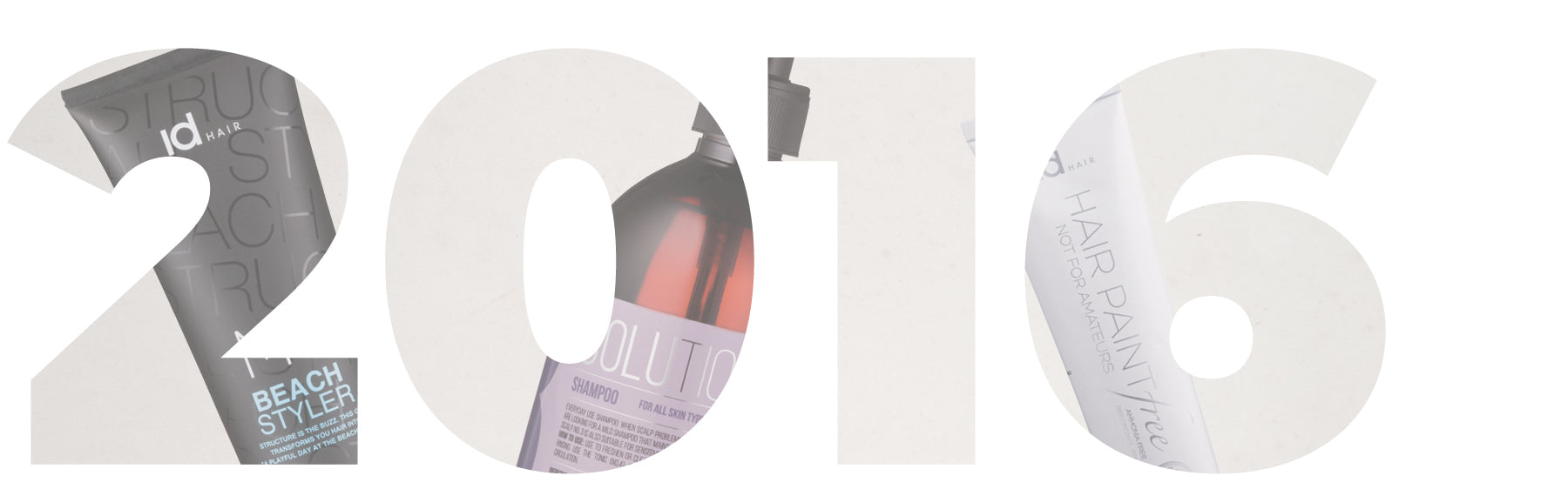 Grafisk årstal med motiv der beskriver begivenhederne for året: 2016