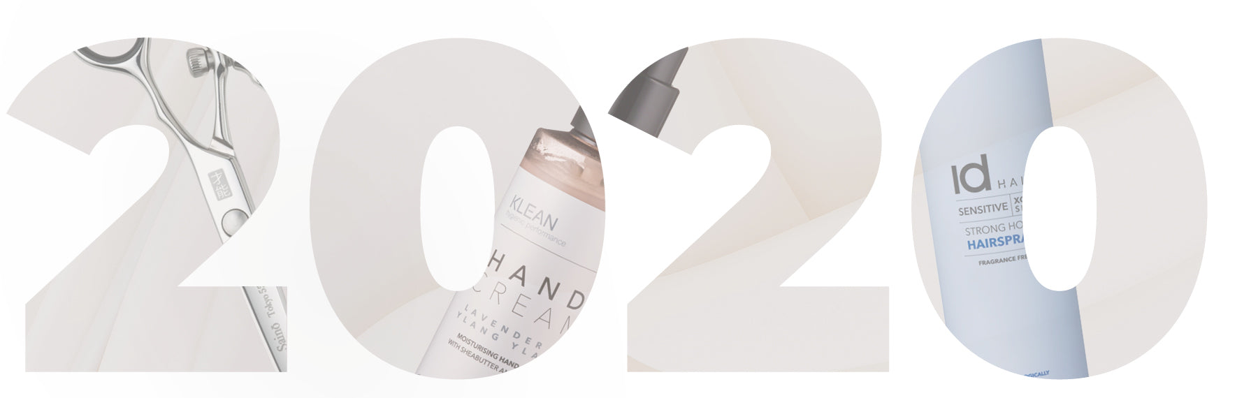 Grafisk årstal med motiv der beskriver begivenhederne for året: 2020