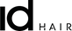 IdHAIR sort logo med transparent baggrund